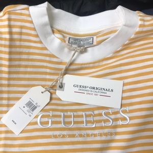 guess originals ivy stripe tee